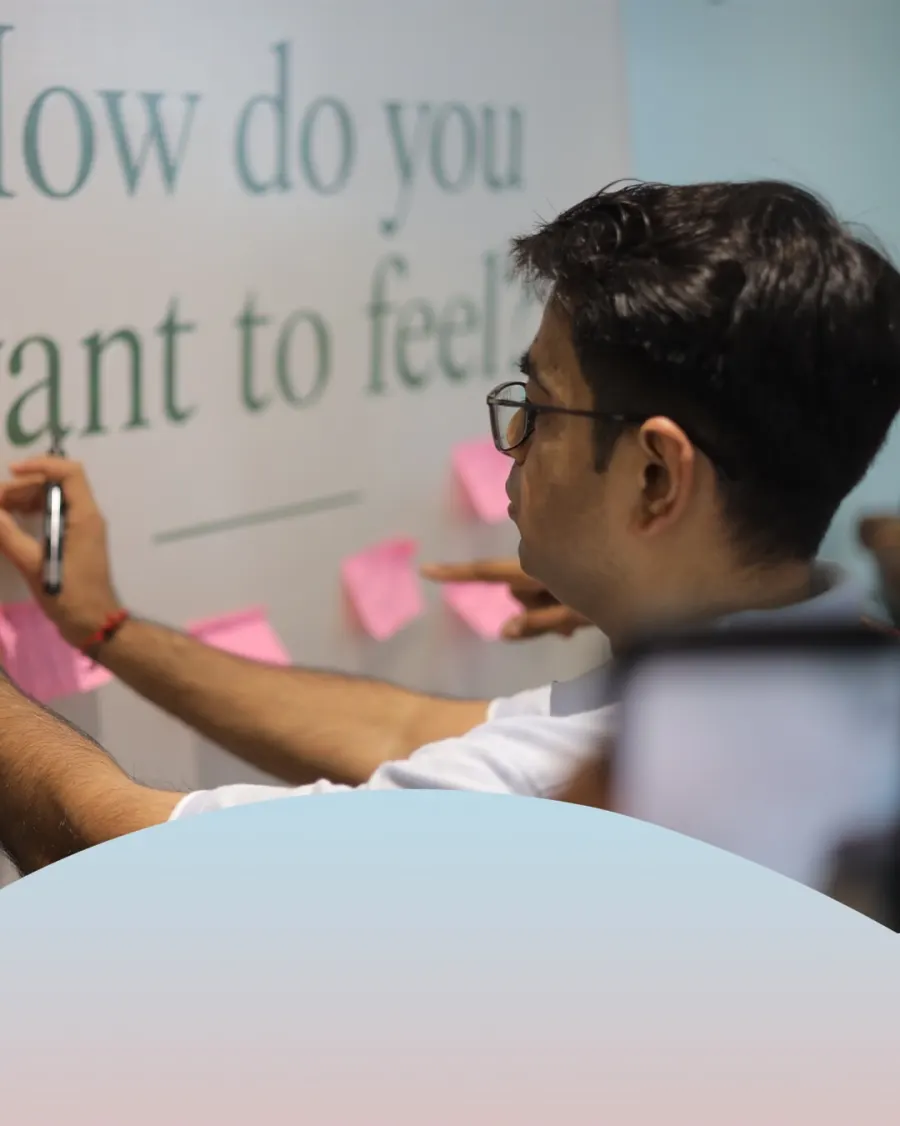 Dr. Dhrumit Gohil writes a note on the wellness wall