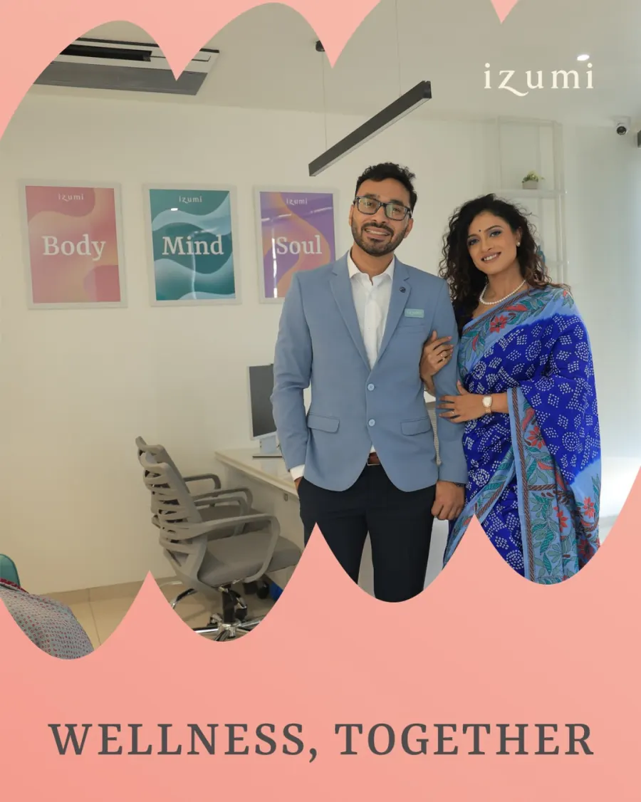 Dr. Dhrumit Gohil and Dr. Twinkle Gohil at the Izumi clinic